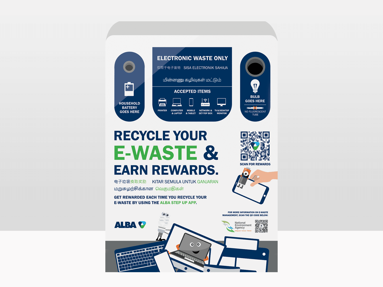 ALBA E-waste Bins